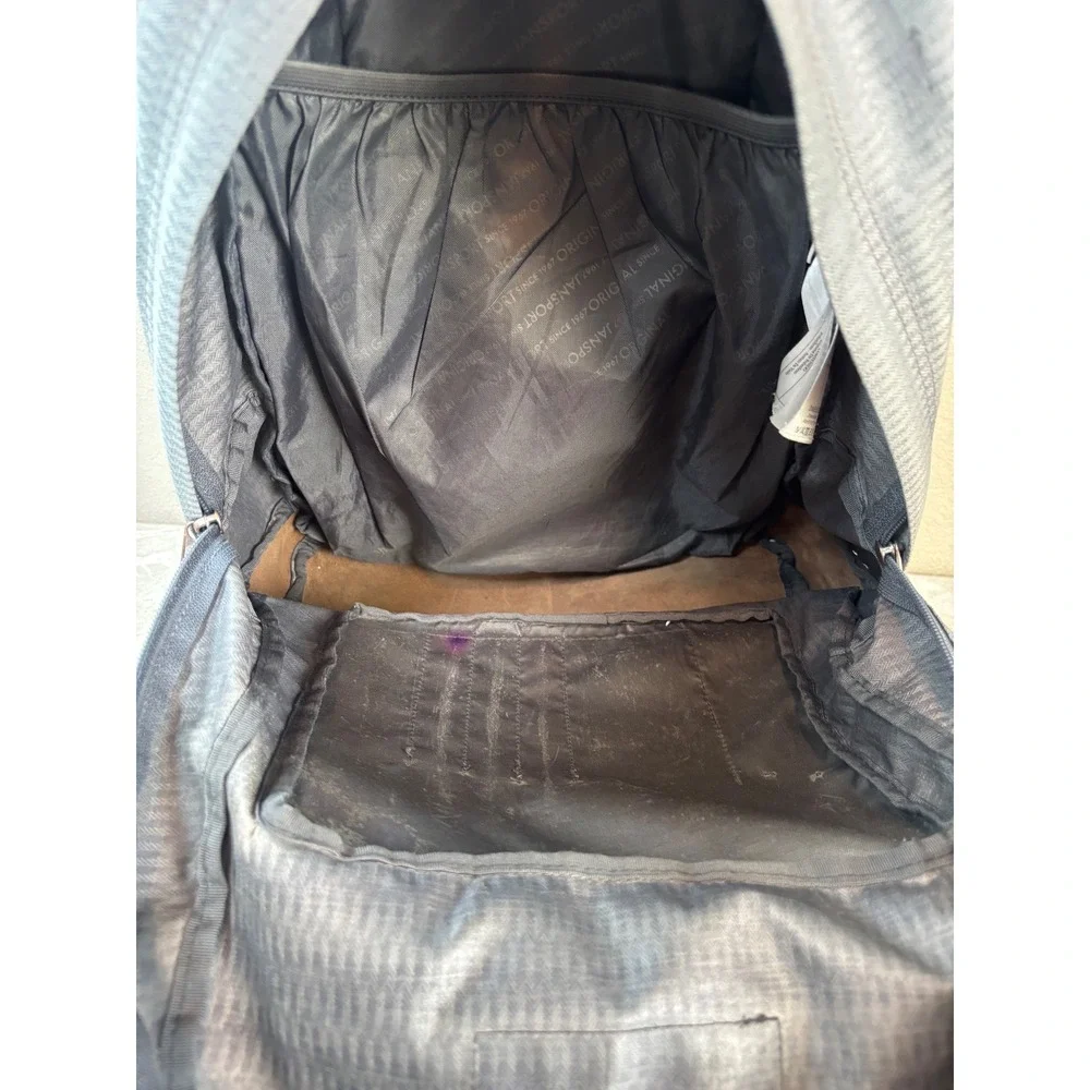 Jansport Right Pack Expressions Grey Chevron Backpack Leather Bottom JS00TZR6